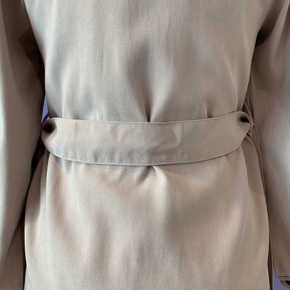 Slim Fitted Double Breasted Trench Coat with belt